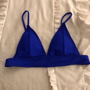 Royal blue bikini top